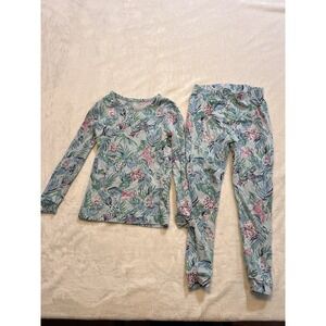 Lilly Pulitzer Girls Sammy Pajama Pants & Top Barking Up The Palm Tree Size 4T